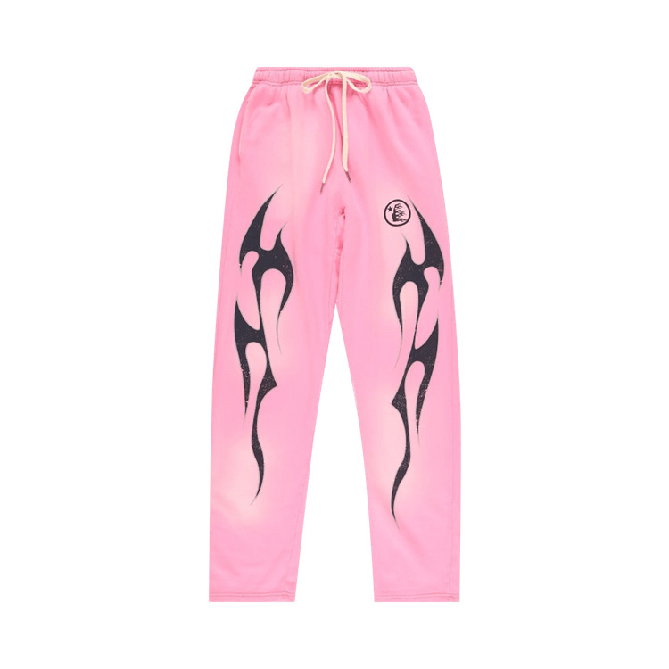 Hellstar Flame Sweatpants "Pink/Black"