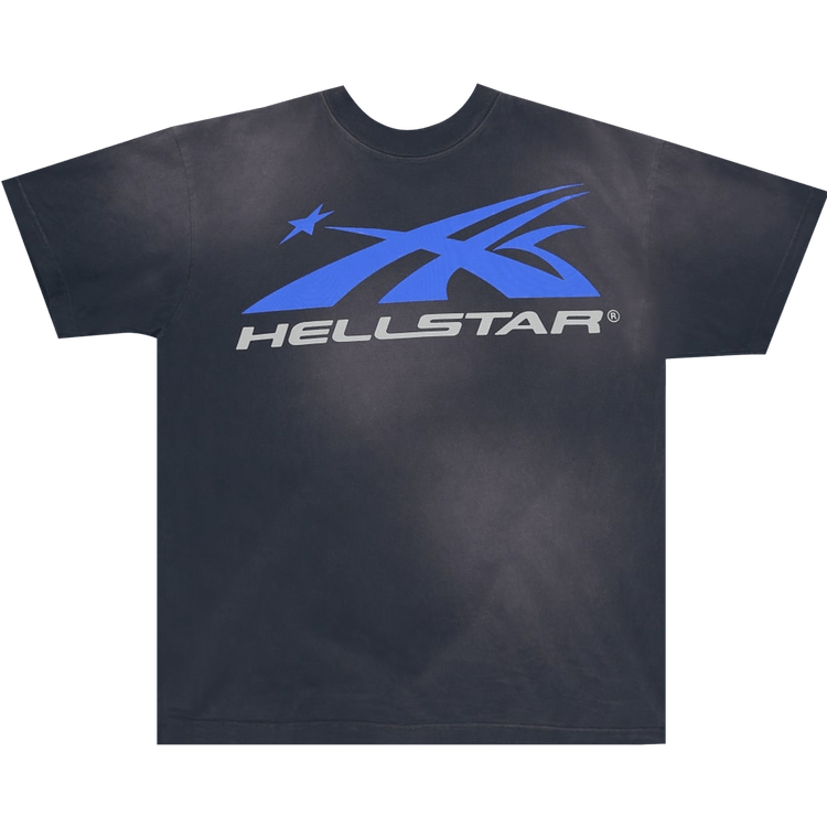 Hellstar Gel Sport Logo T-Shirt "Black/Blue"