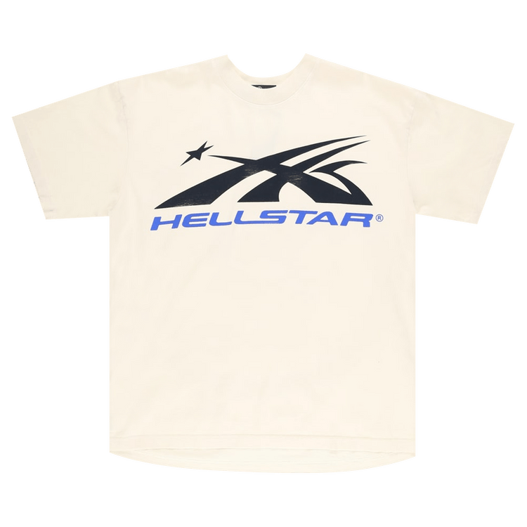 Hellstar Gel Sport Logo T-Shirt "White/Blue"