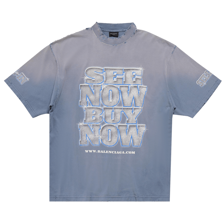 Balenciaga T-Shirt "Washed Blue"