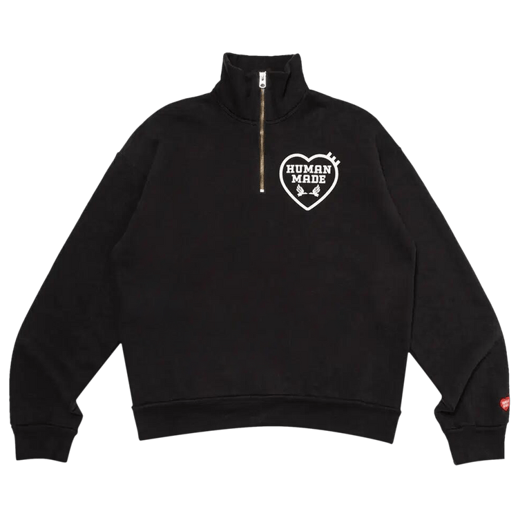 Human Made Military Half-Zip Sweatshirt "Black"