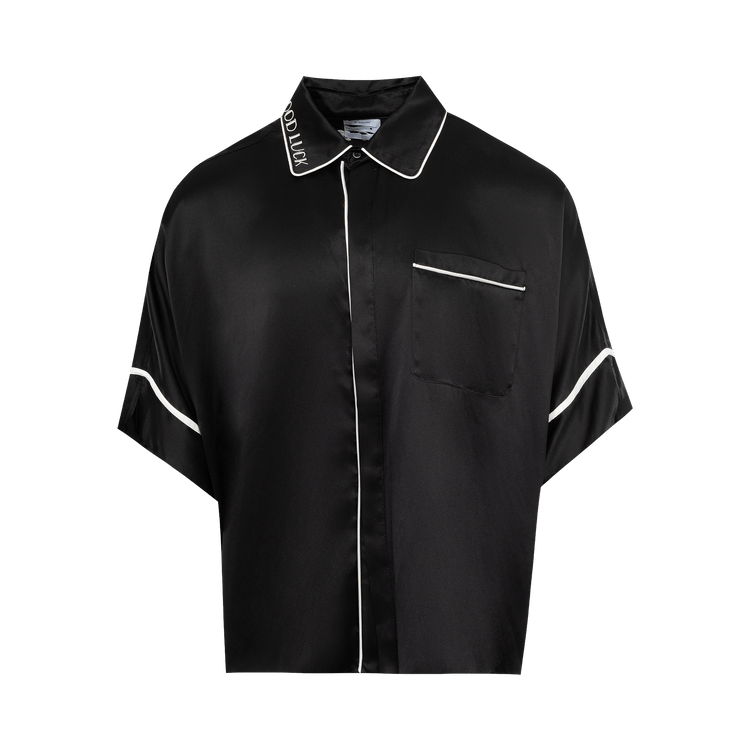 Mr. Saturday PJ Short-Sleeve Dolman "Black/Ecru"
