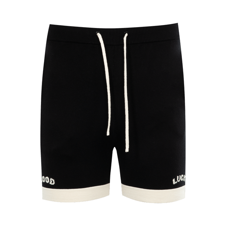 Mr. Saturday Knit Polo Short "Black/Ecru"