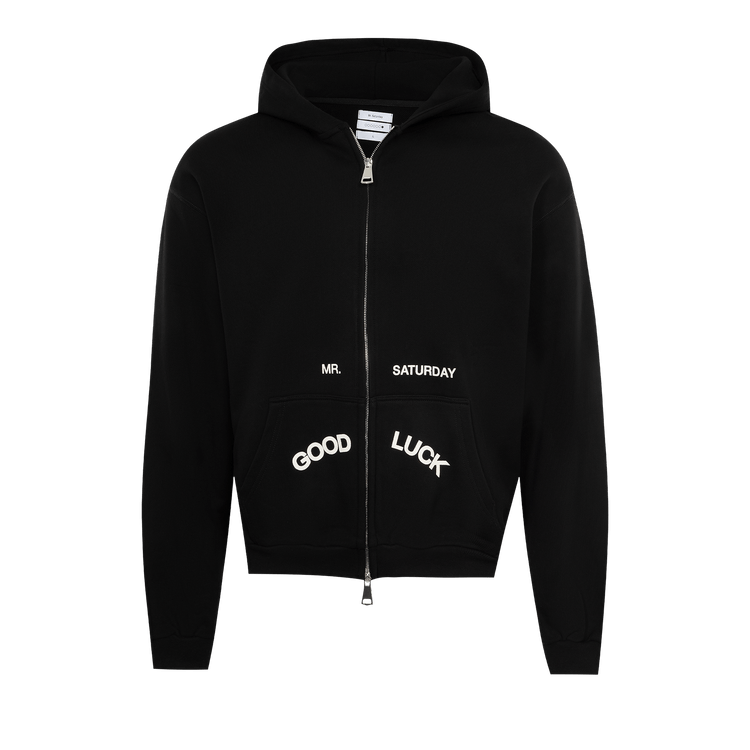 Mr. Saturday Core Zip Up Hoodie "Black"