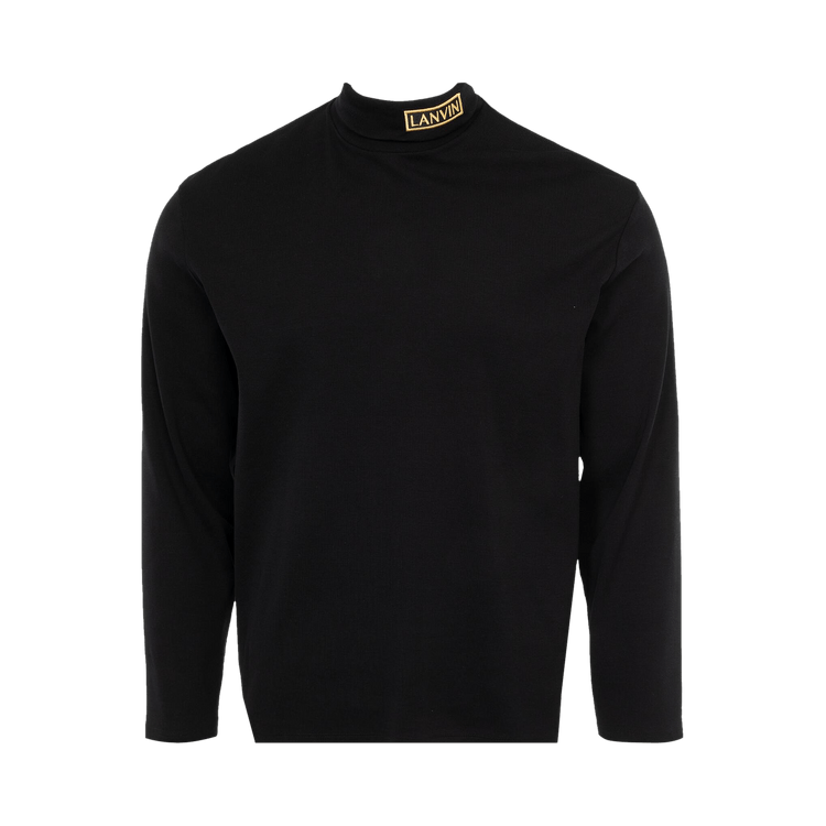 Lanvin x Future Jersey Turtleneck Top "Black"