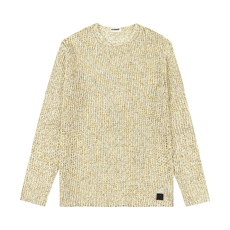 Jil Sander Open Knit Sweater "Yellow"
