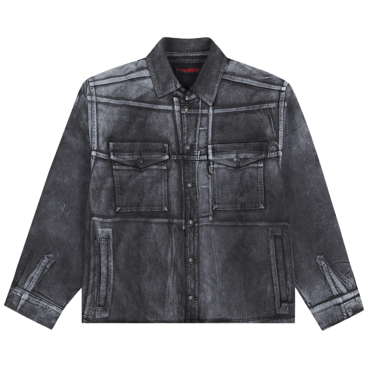 Ottolinger Oversized Denim Shirt "Black"