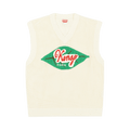 Kenzo Fruit Stickers V Neck Sweater Vest "Beige"