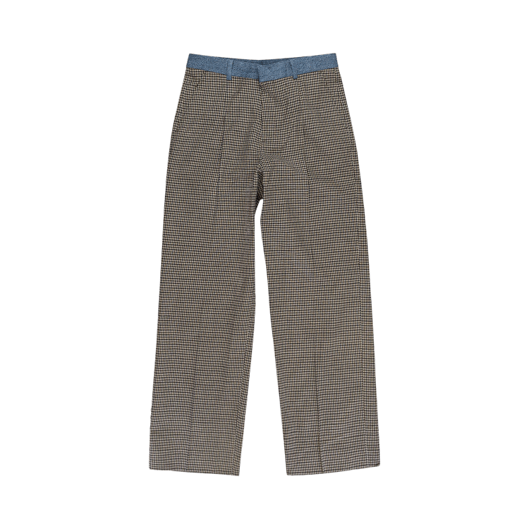 Our Legacy Check Print Borrowed Chino Trousers "Brown"