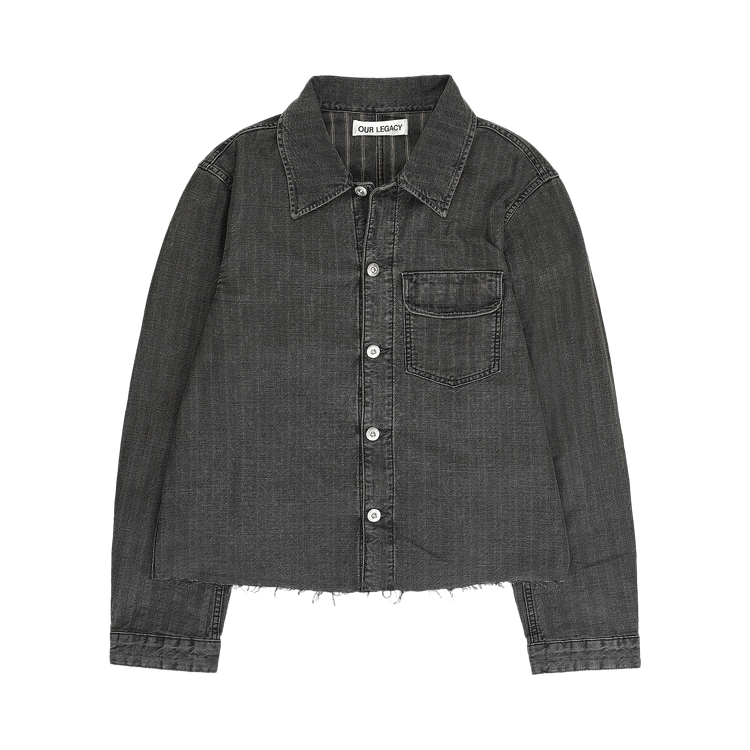 Our Legacy Cut Striped Rebirth Jacket "Grey"