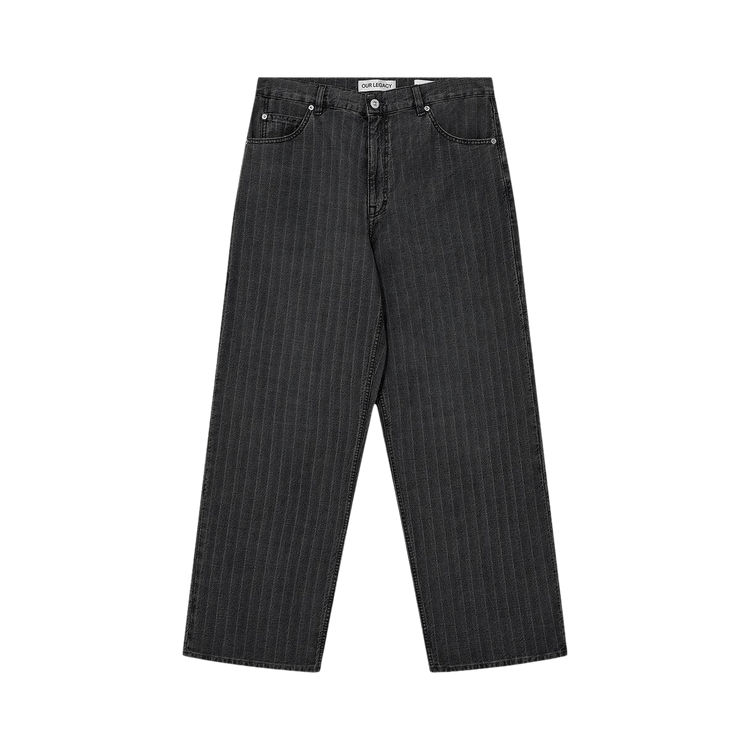 Our Legacy Striped Vast Cut Jeans "Grey"