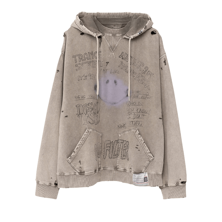 Maison Mihara Yasuhiro Bleached Hoodie "Beige"