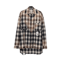 Maison Mihara Yasuhiro Vintage Like Check Long-Sleeve Shirt "Black"