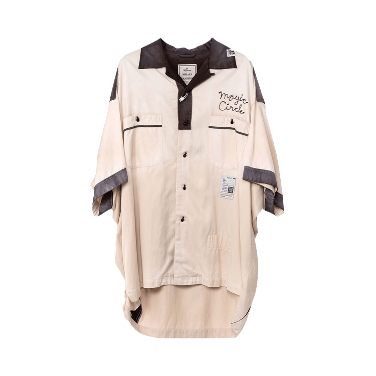 Maison Mihara Yasuhiro Bowling Short-Sleeve Shirt "White"