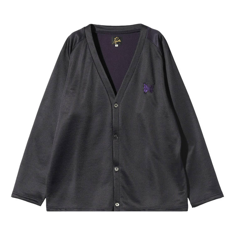 Needles V Neck Cardigan "Eggplant"