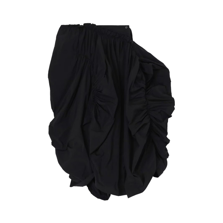 Yohji Yamamoto Panel Gather Skirt "Black"