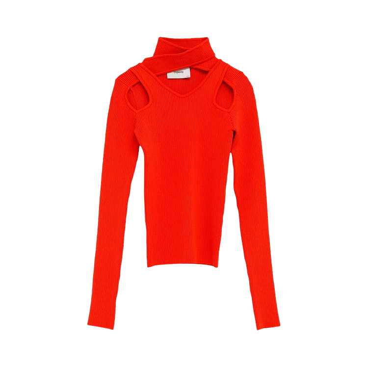 Coperni Cut Out Knit Jumper "Red"