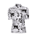 Coperni High Neck Fitted Top "Black/White"