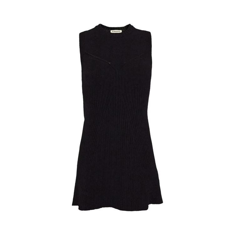 Jil Sander Long Knitted Top "Black"