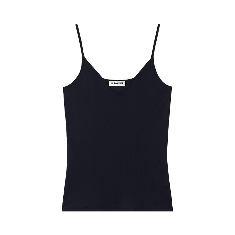 Jil Sander V Neck Tank Top "Black"