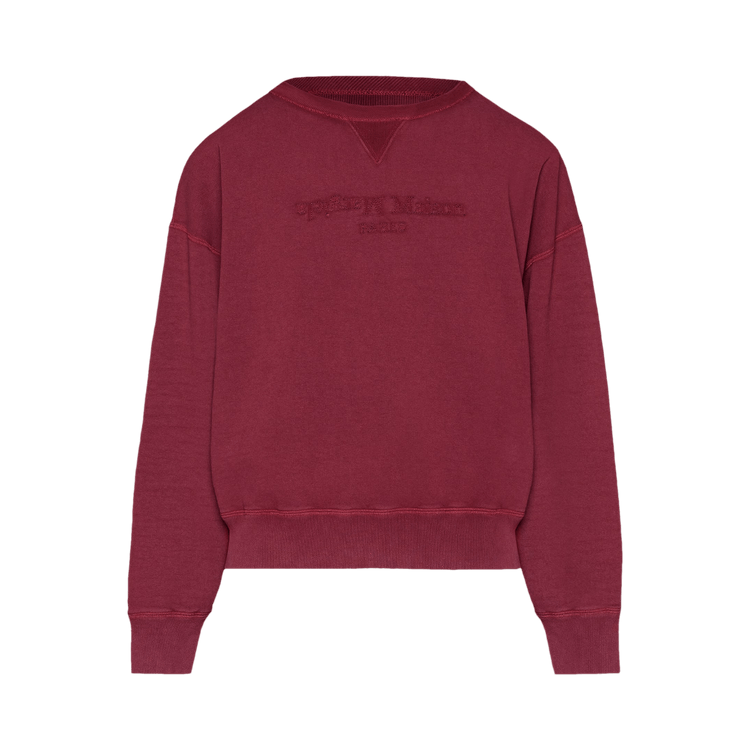 Maison Margiela Crewneck Sweatshirt "Bordeaux"