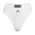 Marine Serre Ribbed High Waisted Culotte "White"