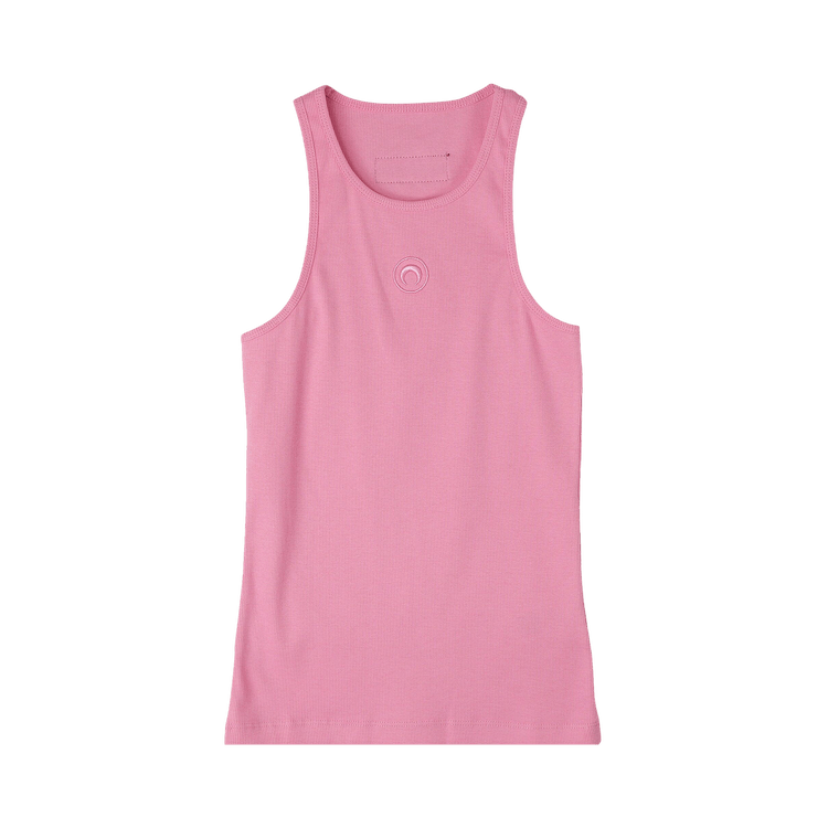Marine Serre Organic Rib 2x2 Tank Top "Pink"