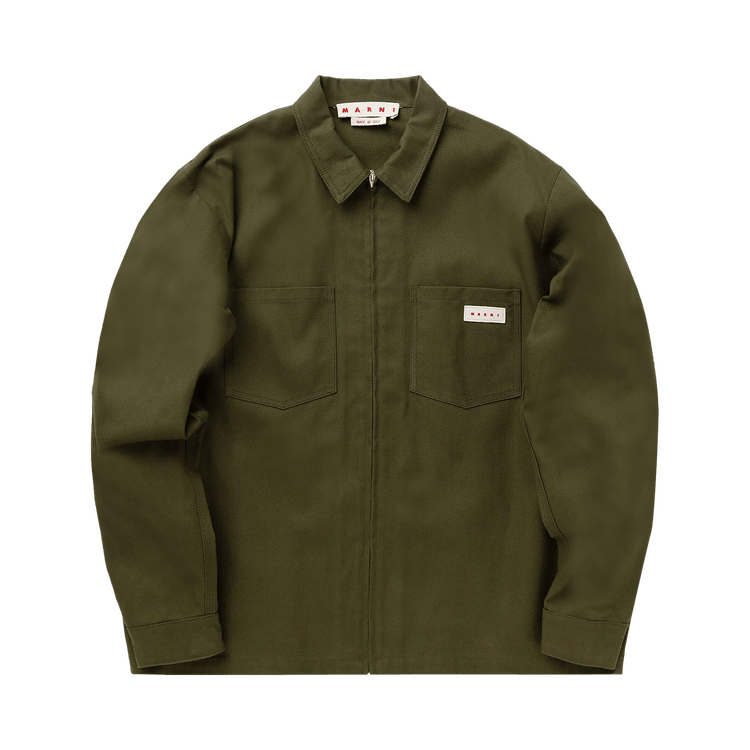 Marni Boxy Shirt "Leaf Green"