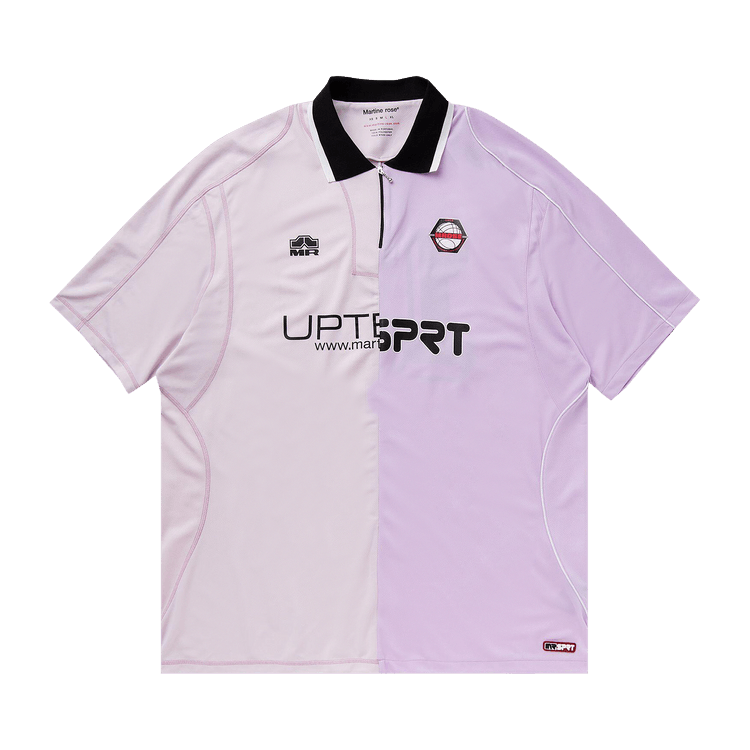 Martine Rose Half And Half Football Top "Lilac"