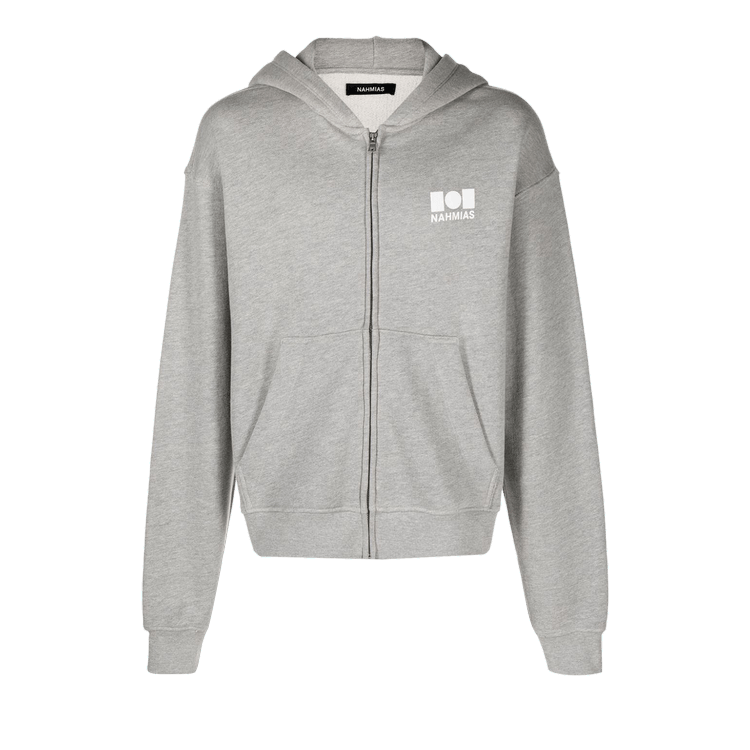 Nahmias Logo Zip Up Hoodie "Grey"