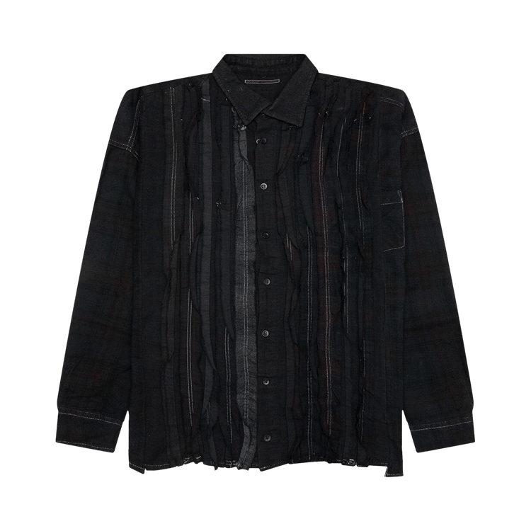 Needles Rebuild By Flannel Shirt "Black"