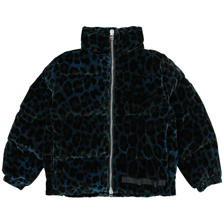 OAMC Trace Velvet Puffer Jacket "Leopard"