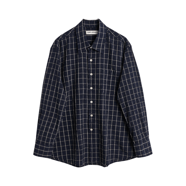 Our Legacy Above Shirt "Dark Mediterranean Check"