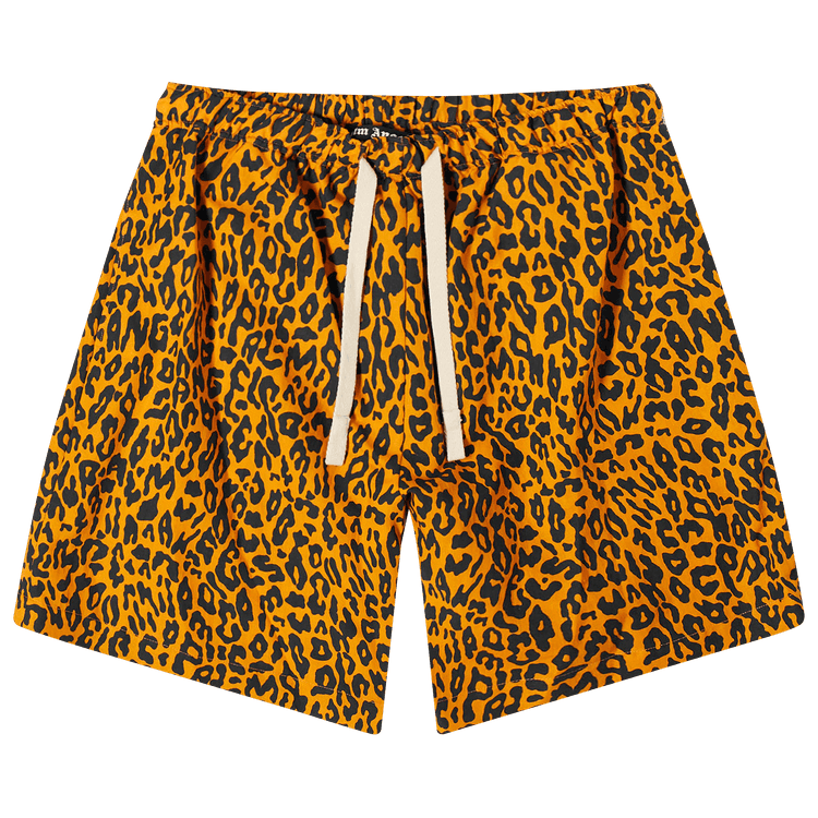 Palm Angels Cheetah Shorts "Orange/Black"
