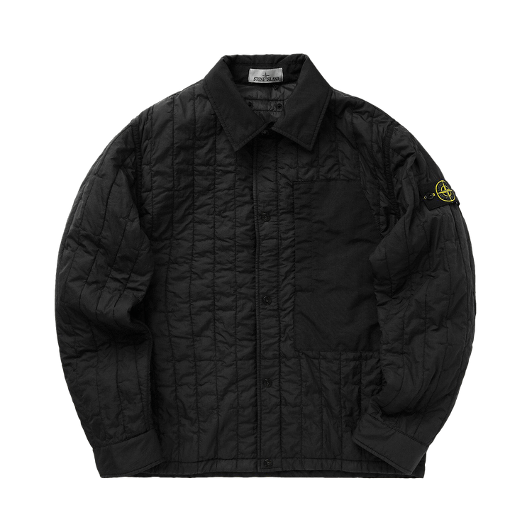Stone Island Quilted Nylon Tela Jacket "Black"