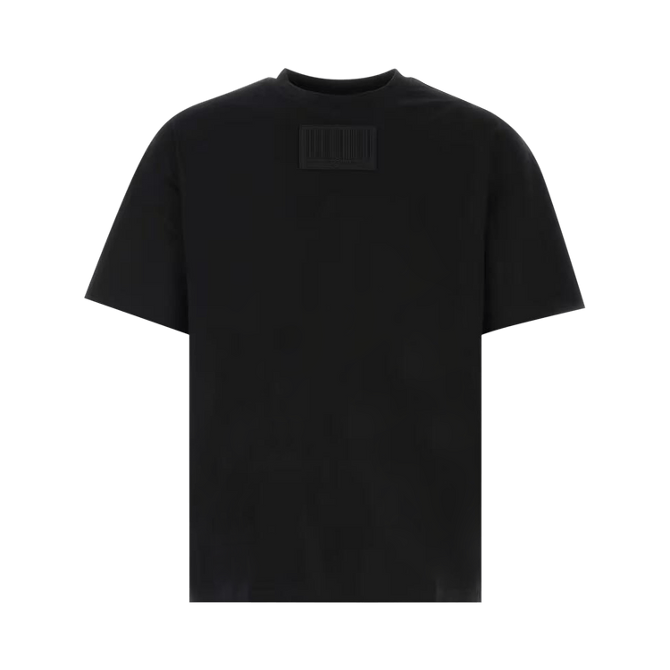 VTMNTS Barcode Rubber Patch T-Shirt "Black"
