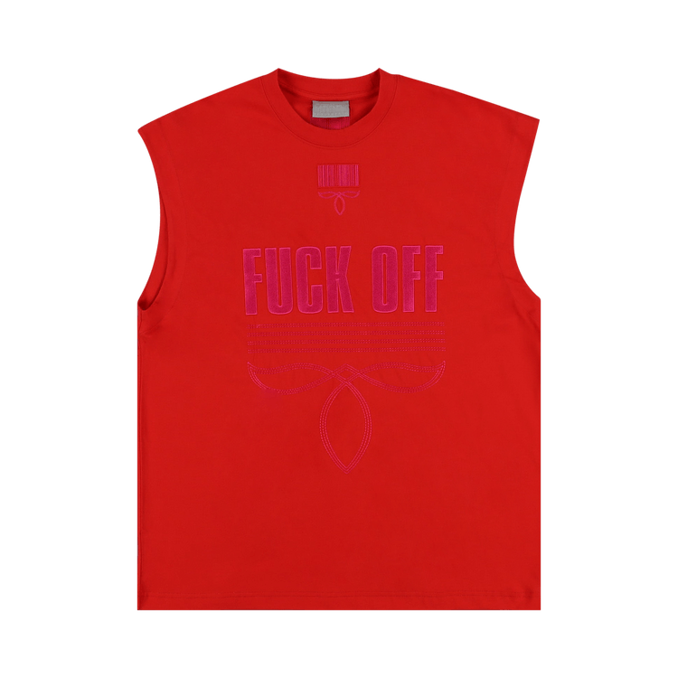 VTMNTS Sleeveless T-Shirt "Red"