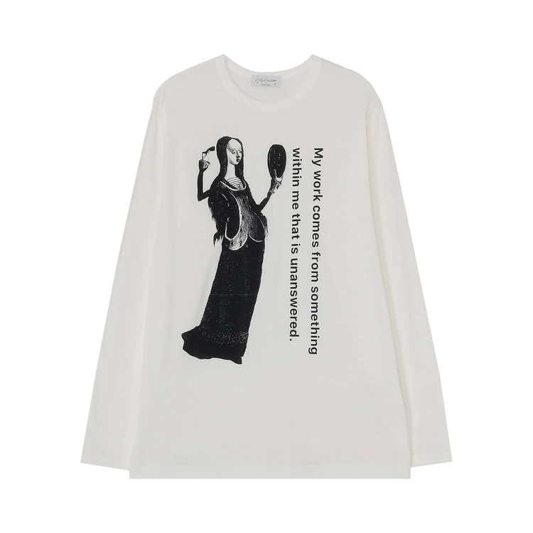 Yohji Yamamoto Long-Sleeve T-Shirt "Off White"