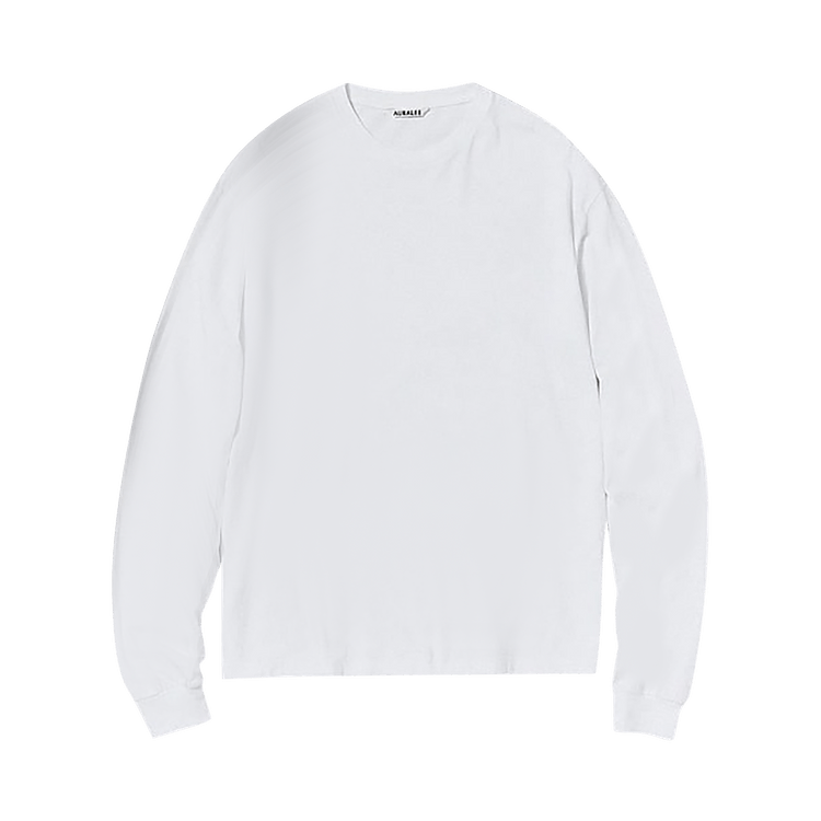 Auralee Seamless Long-Sleeve T-Shirt "White"
