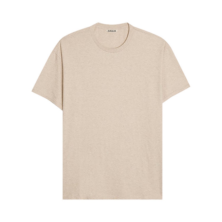 Auralee Seamless Crewneck T-Shirt "Beige"