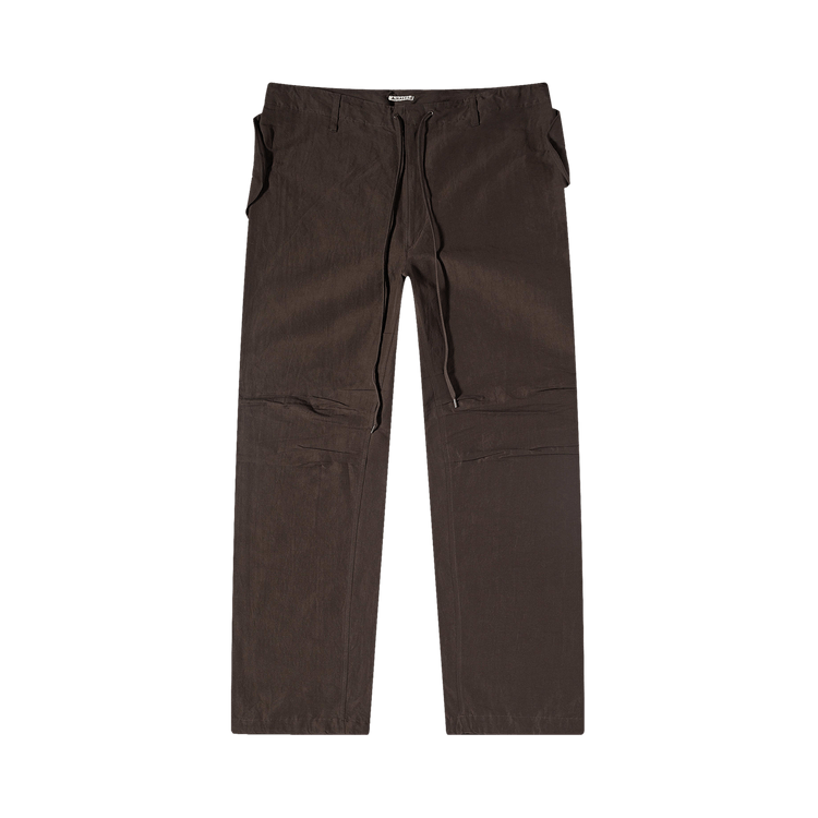 Auralee Finx Field Pants "Dark Brown"