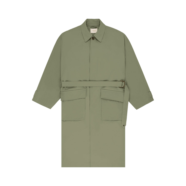 Aimé Leon Dore Belted Top Coat "Oil Green"