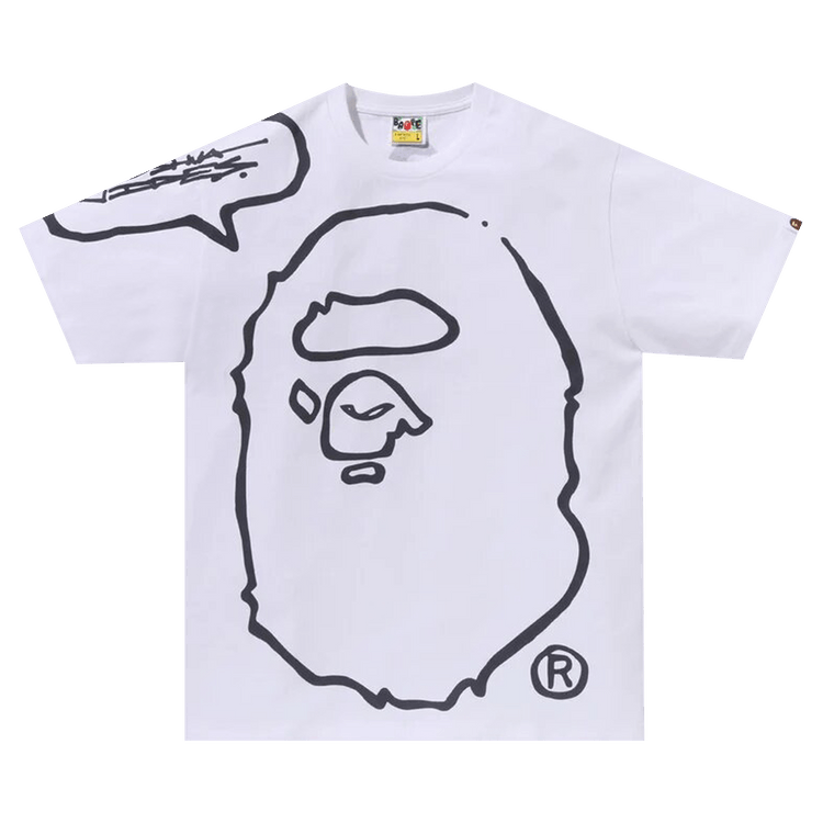 BAPE x Joshua Vides Ape Head Tee "White"