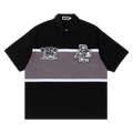 BAPE Color Blocking Oversized Rugby Polo "Black"