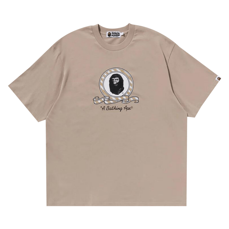 BAPE Graphic Relaxed Fit Tee "Beige"