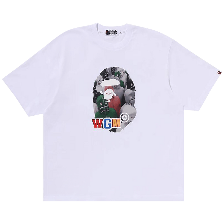 BAPE Shark Seijin Photo Print Relaxed Fit Tee "White"