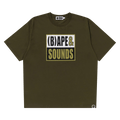 BAPE Sounds Logo Tee "Olive Drab"
