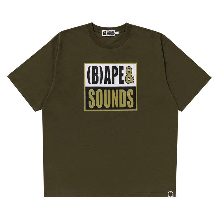BAPE Sounds Logo Tee "Olive Drab"
