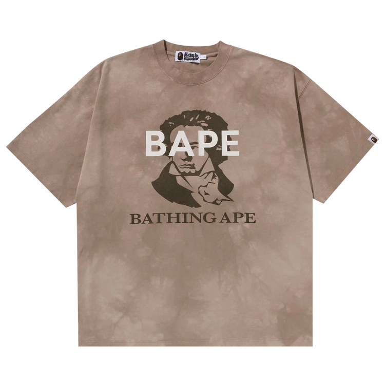 BAPE Tie Dye Bathing Ape Tee "Beige"