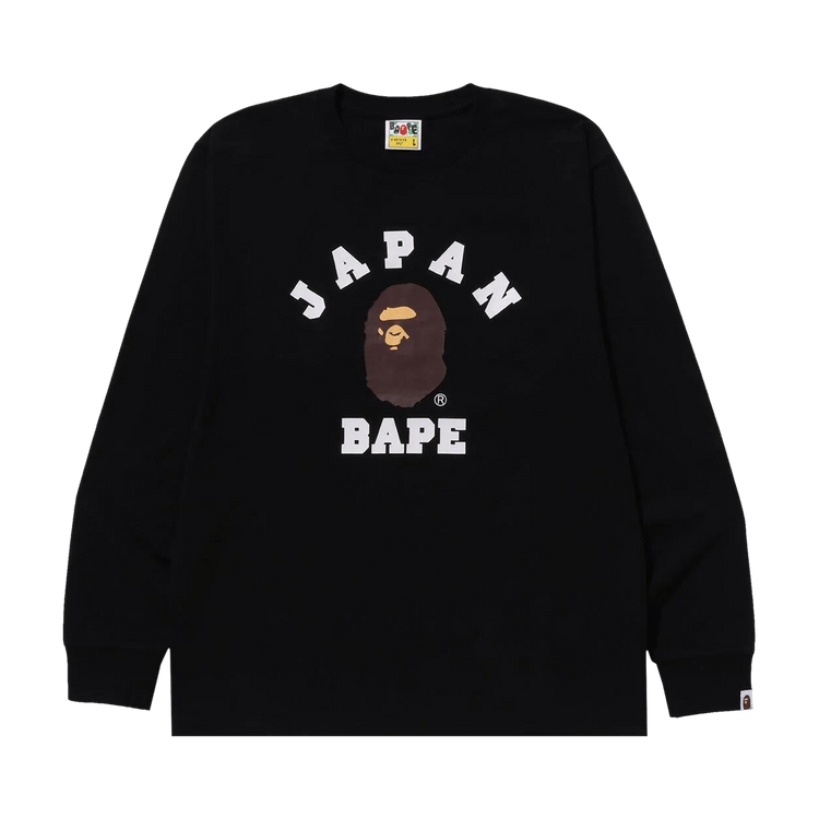 BAPE Japan College City Long-Sleeve Tee "Black"